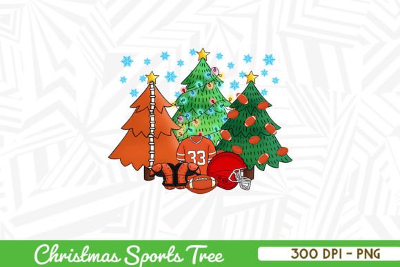 American Football Christmas Tree PNG: Festive Graphics for Local Business Crafts