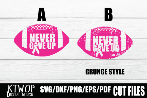 Awareness Breast Cancer Football Graphics for Crafts & Digital Selling
