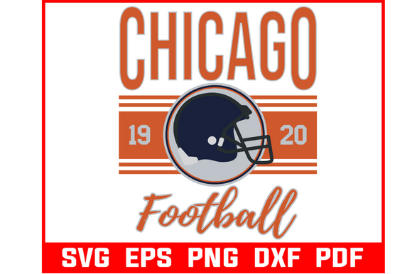 Chicago Football Retro Svg: A Bold Graphic for Crafts & Marketing