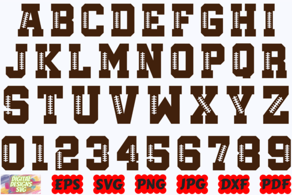 Football Font SVG for Crafts: Bold Graphics for Handmade Business Designs