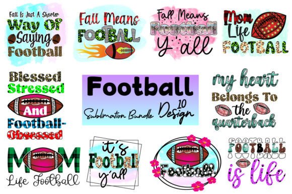 Football Sublimation Design: Graphics for Crafts & Content Publishers