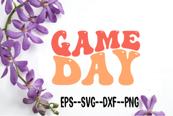Game Day Football Retro Wavy Svg Brings Energy to Local Branding Projects