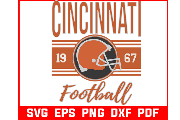 h1Cincinnati Football Retro Svg: Crafts & Graphics Ready Design for Digital Sellers/h1