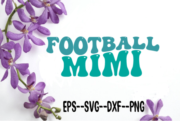 h1Football Mimi Retro Wavy SVG Sublimation for Graphic Design Projects/h1
