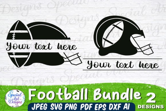 Handcrafted Football Graphics for Creative Design Projects