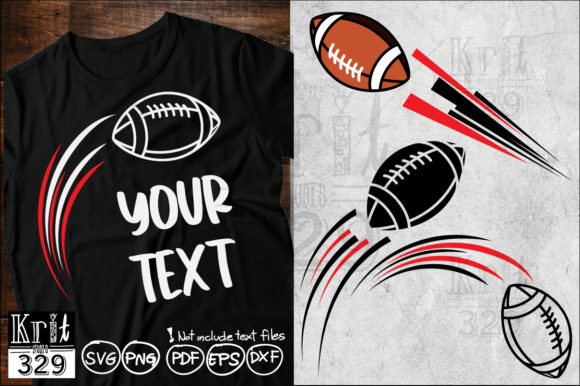 Motion Football SVG for Crafts & Graphics