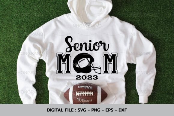 Senior Mom 2023 American Football, Lover: A Crafted Graphic for Local Branding